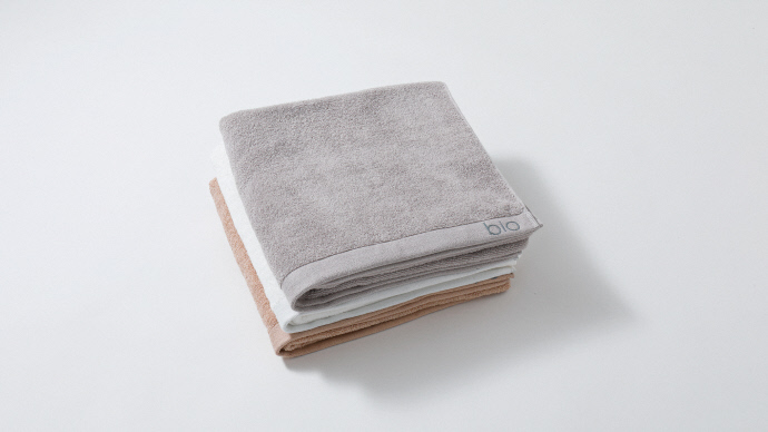 コットンとポリ乳酸が織りなす高吸水・抗菌・消臭タオルBio Towel(バスタオル) 【３枚セット】